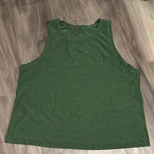 Beyond Yoga Forest Green Muscle Tee